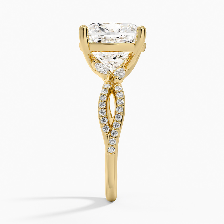 18K Yellow Gold Luxe Willow Diamond Ring (1/4 ct. tw.)