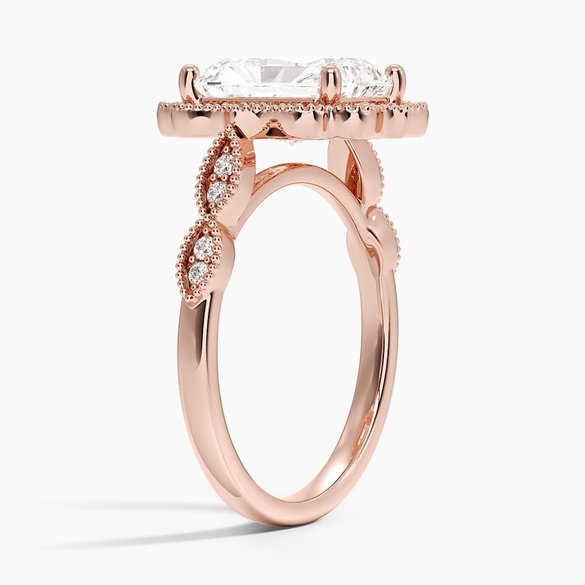 Vintage Halo Engagement Ring - Cadenza
