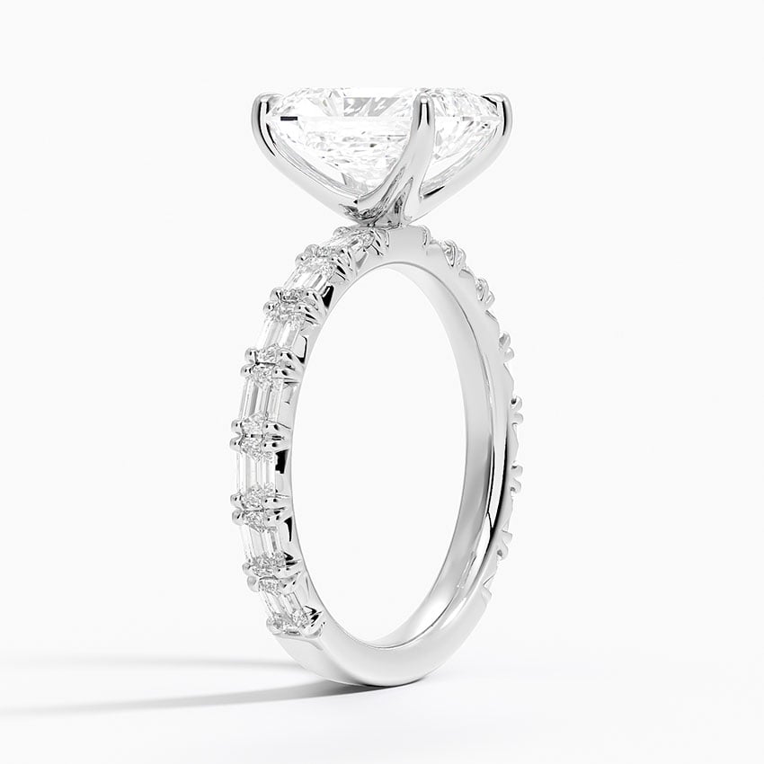 18K White Gold Nathalie Emerald-Cut Diamond Ring (3/4 ct. tw.)
