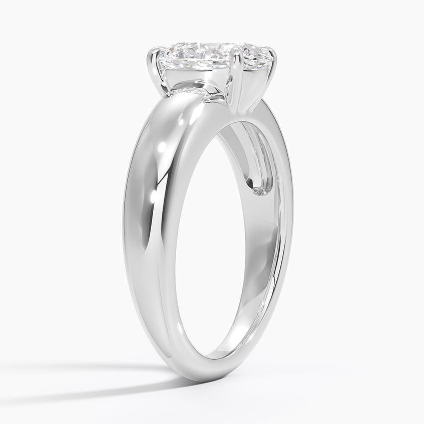 18K White Gold Adrian Solitaire Ring