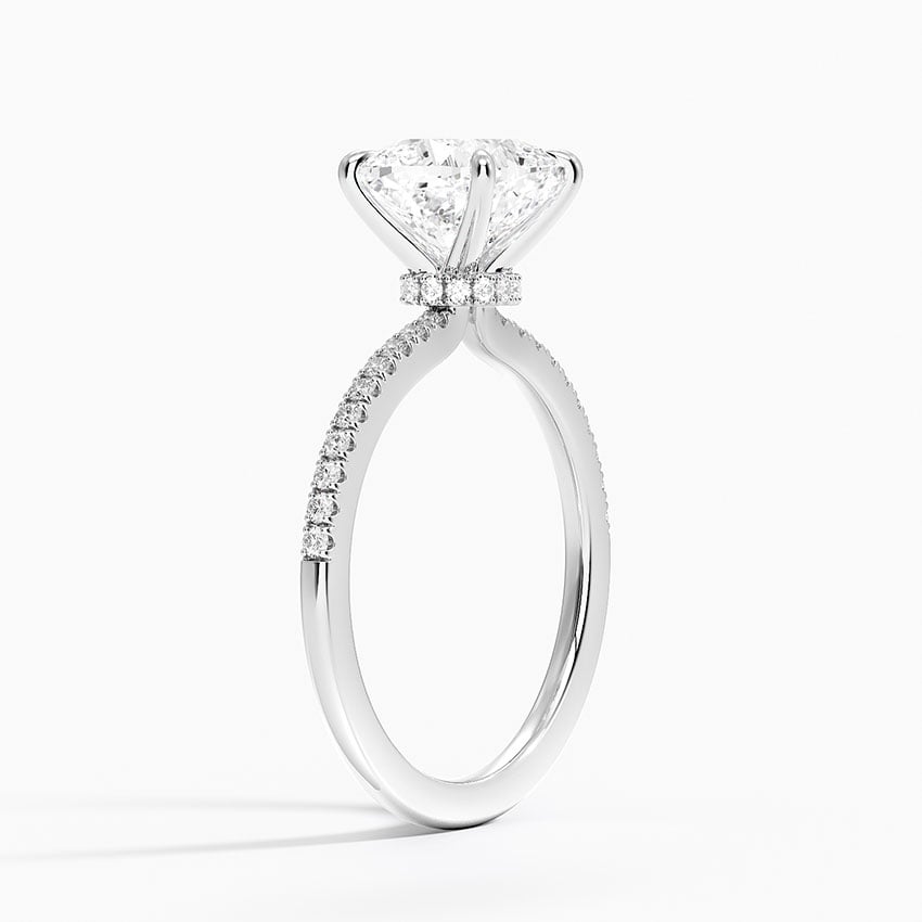 Classic Hidden Halo Diamond Setting