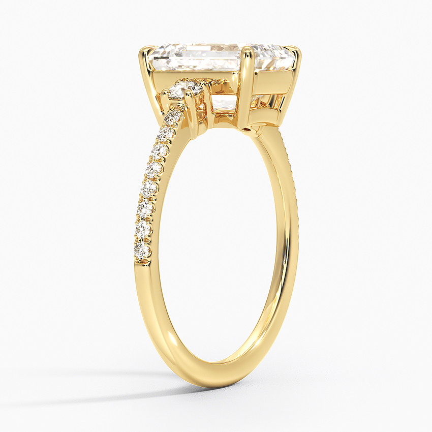 18K Yellow Gold Lyra Three Stone Diamond Ring (1/4 ct. tw.)