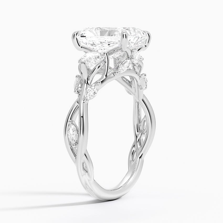 18K White Gold Secret Garden Three Stone Diamond Ring (3/4 ct. tw.)