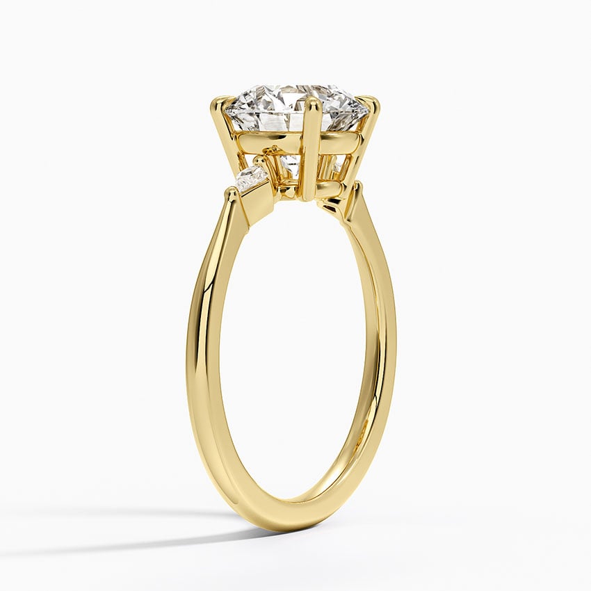 Cometa Three Stone Diamond Ring - Brilliant Earth
