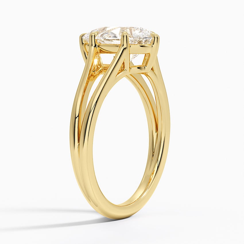 Tressa Split Shank Solitaire Engagement Ring