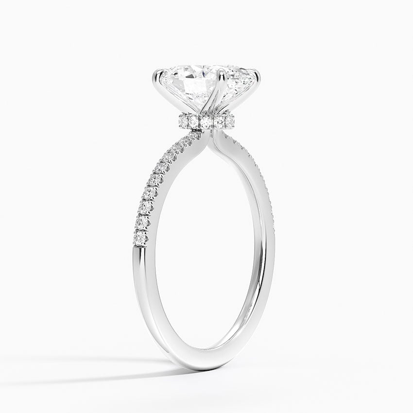 18K White Gold Petite Demi Diamond Ring (1/5 ct. tw.)