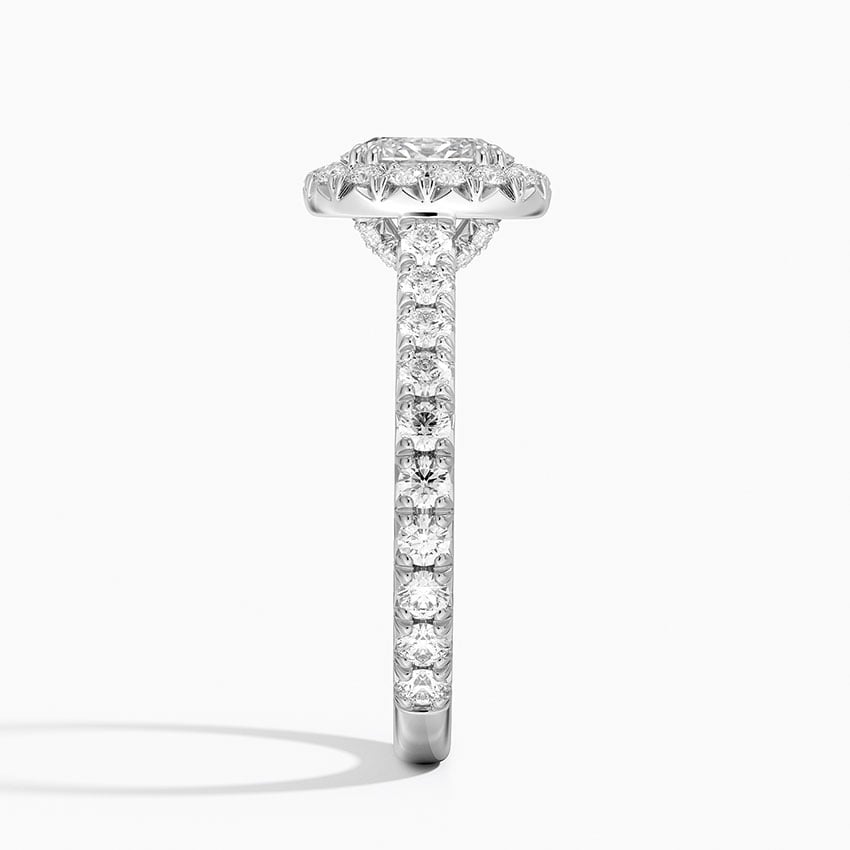 18K White Gold Luxe Sienna Halo Diamond Ring (3/4 ct. tw.)