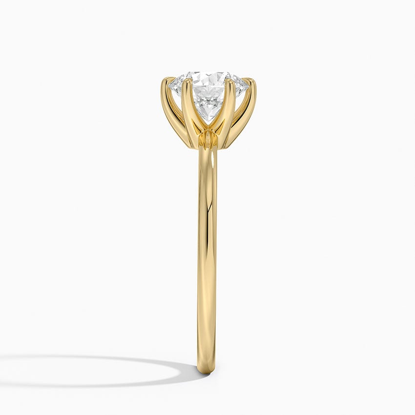 18K Yellow Gold Fairmined 1.5mm Six-Prong Solitaire Ring