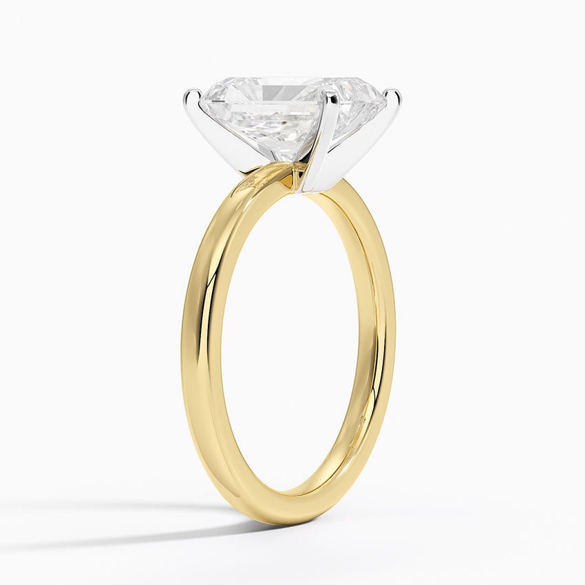 18K Yellow Gold Comfort Fit 2mm Solitaire Ring