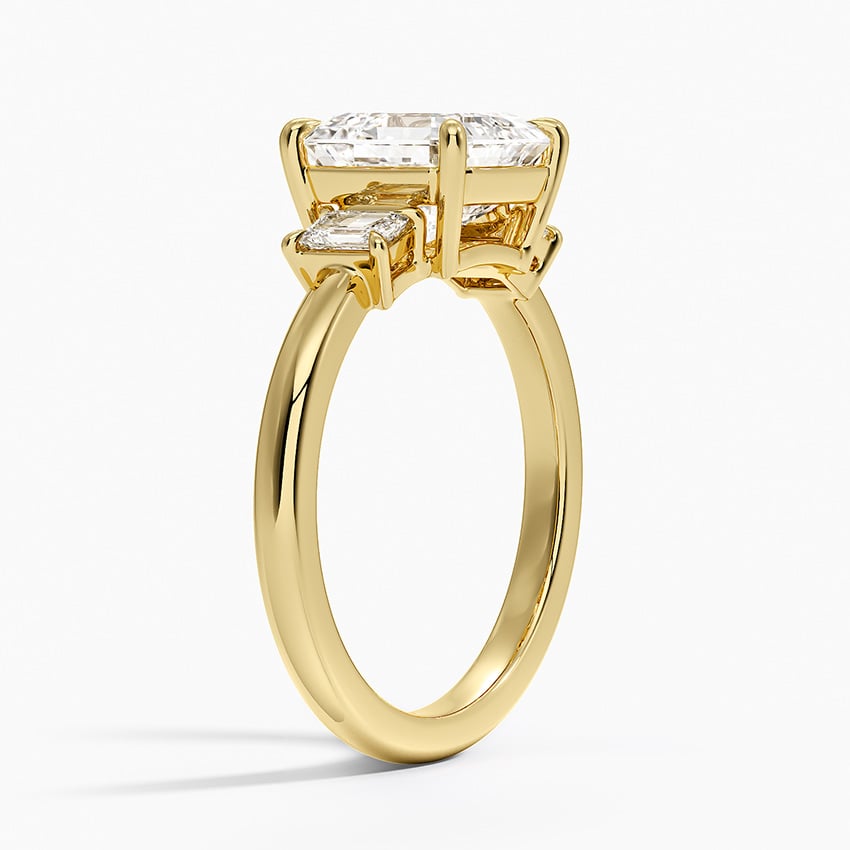 Three Stone Diamond Engagement Ring - Rhiannon