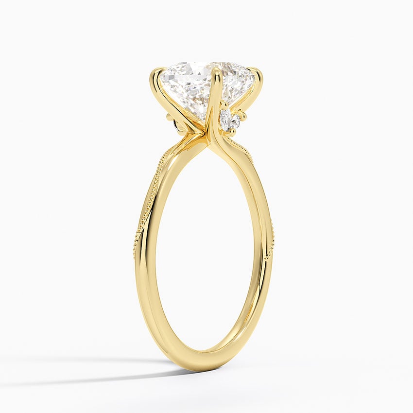 Milgrain Engagement Ring