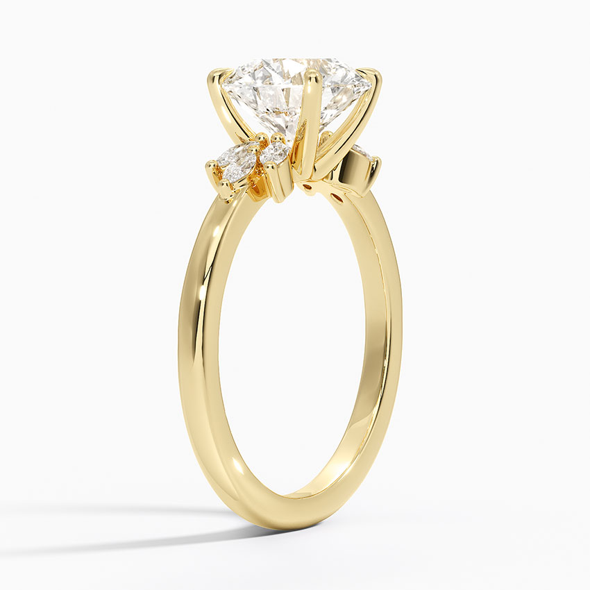Marquise Cluster Diamond Engagement Ring