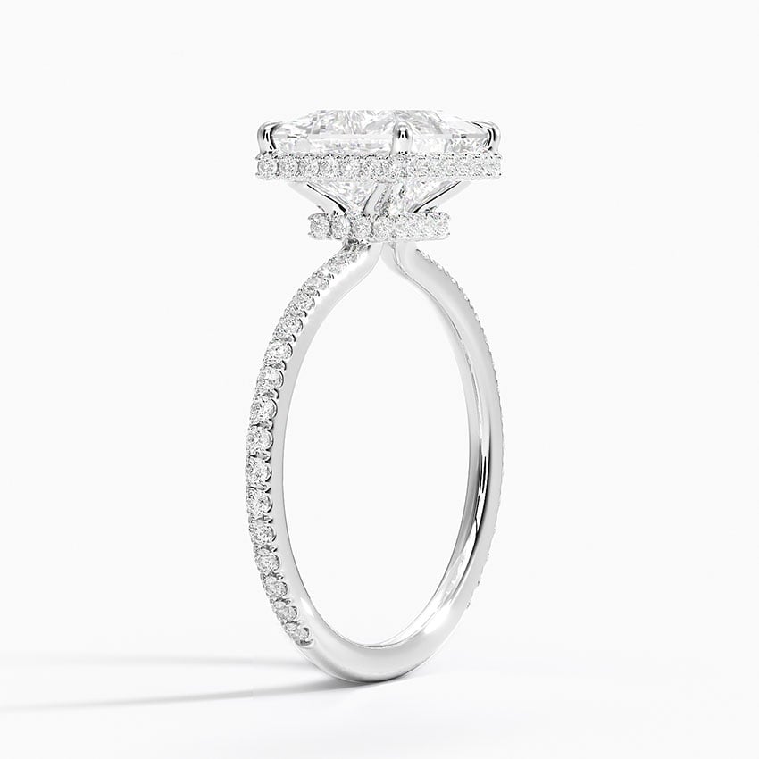 Double Hidden Halo Engagement Ring - Gala