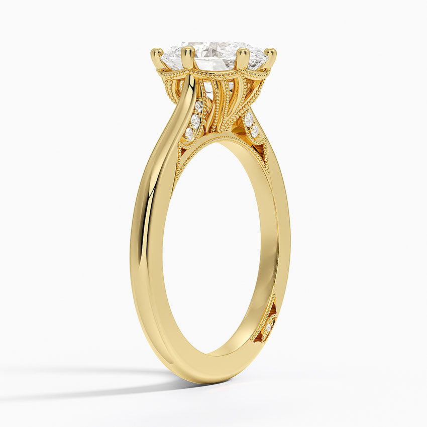 18K Yellow Gold Simply Tacori Crown Diamond Ring