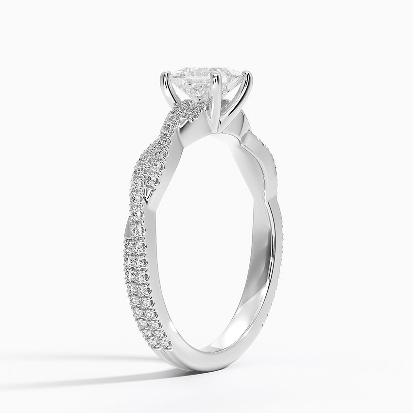 Scalloped Engagement Ring Luxe Twisted Vine Brilliant Earth