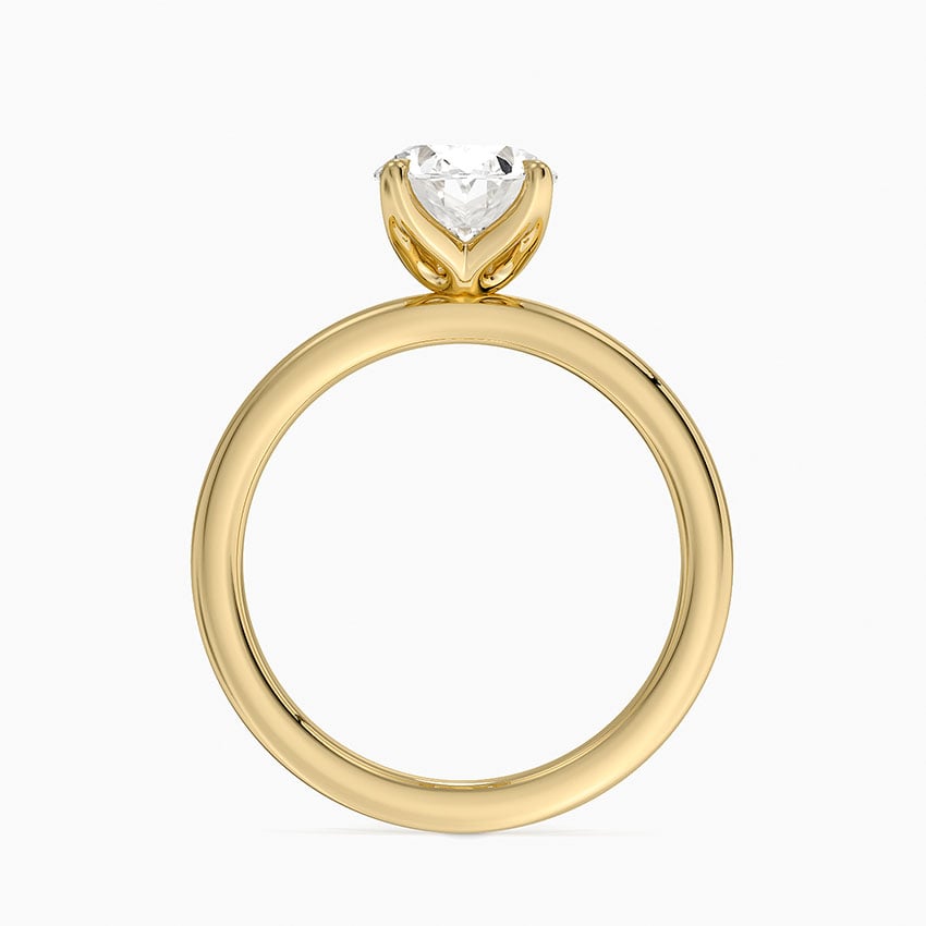 2mm Petite Elodie Perfect Fit Solitaire Ring in 18K Yellow Gold