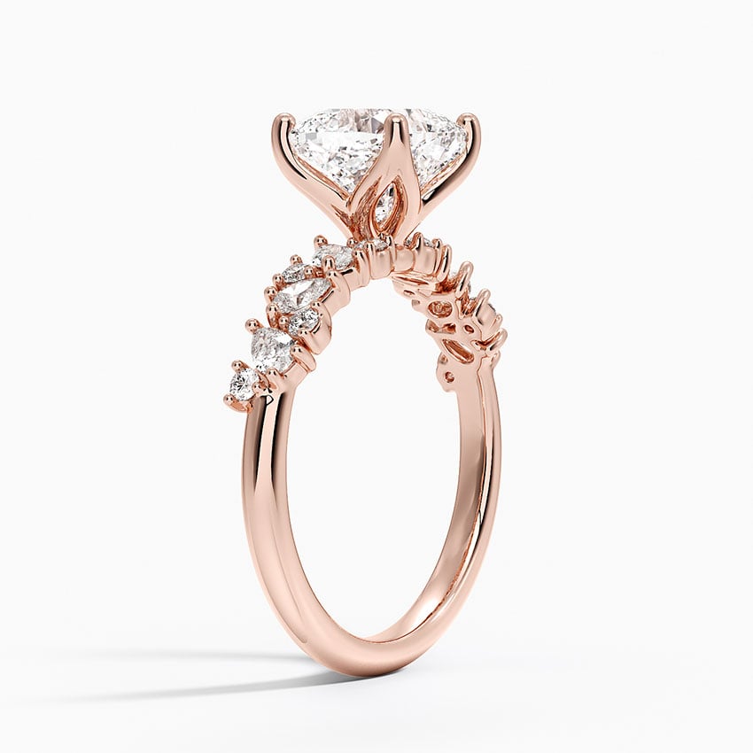 14K Rose Gold Olivetta Diamond Ring