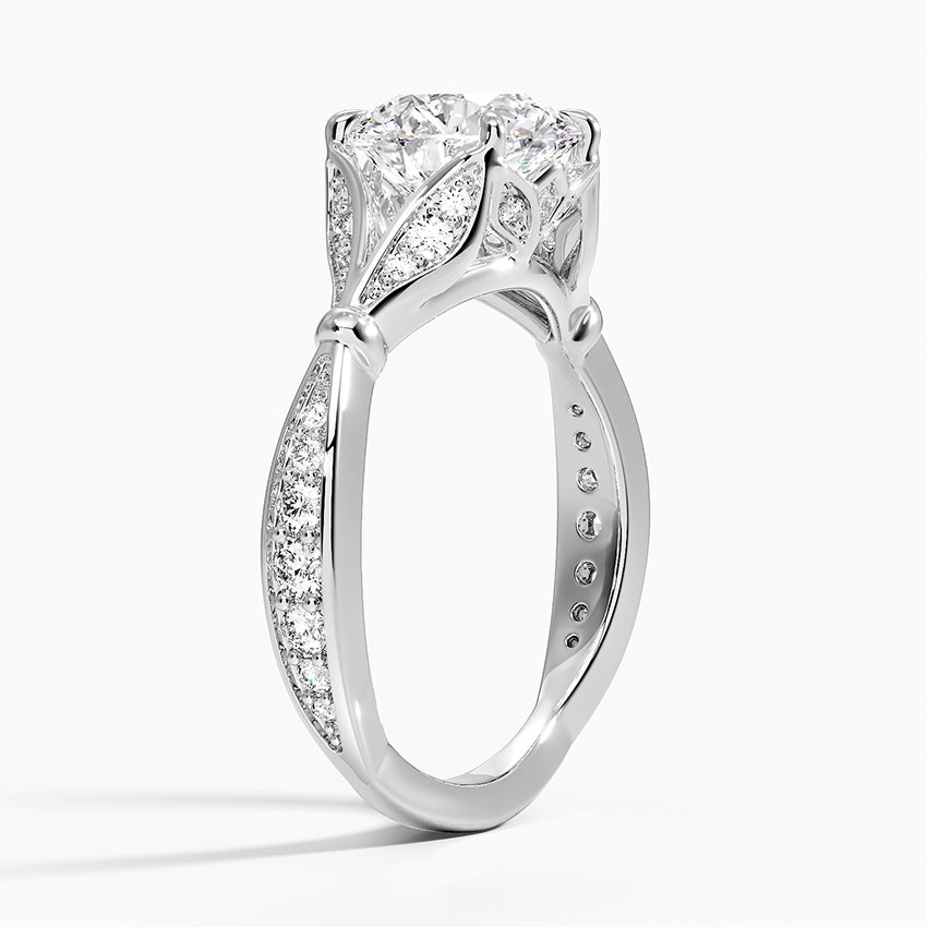 Platinum Zinnia Diamond Ring (1/3 ct. tw.)