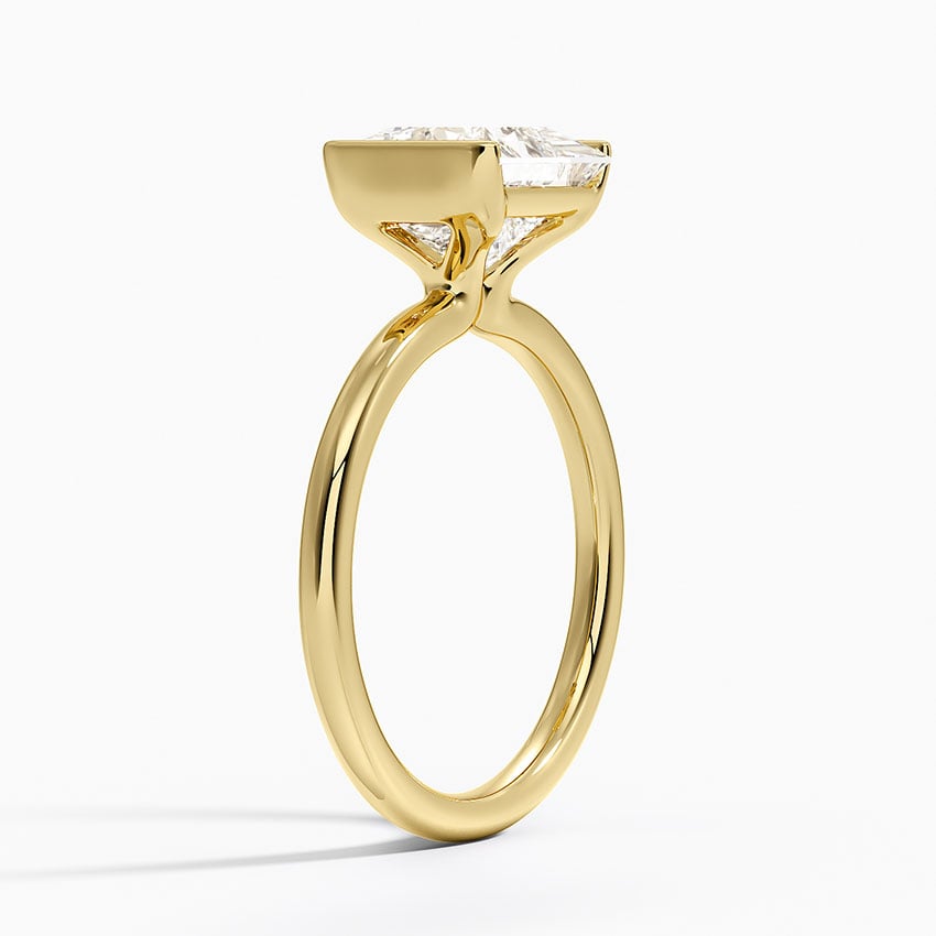 Annika Half Bezel Solitaire Ring