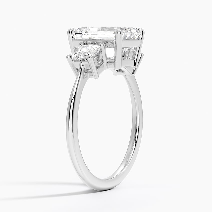 Princess Cut Three Stone Diamond Ring