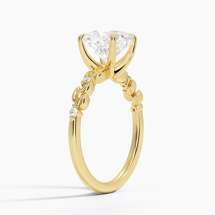 Leaves and Buds Diamond Ring