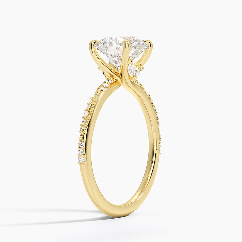 Milgrain Engagement Ring