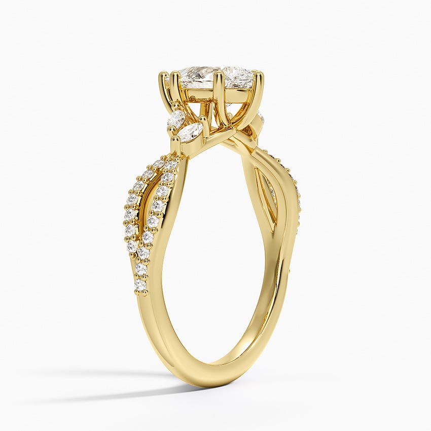 18K Yellow Gold Luxe Willow Diamond Ring (1/4 ct. tw.)