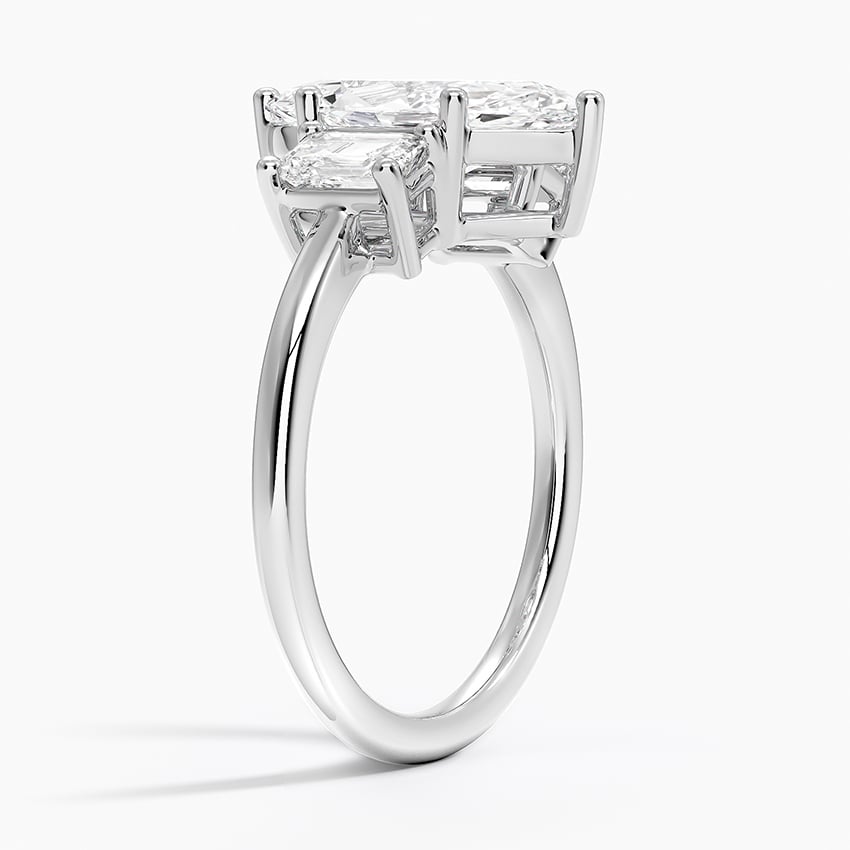 Luxe Rhiannon Three Stone Diamond Ring - Brilliant Earth