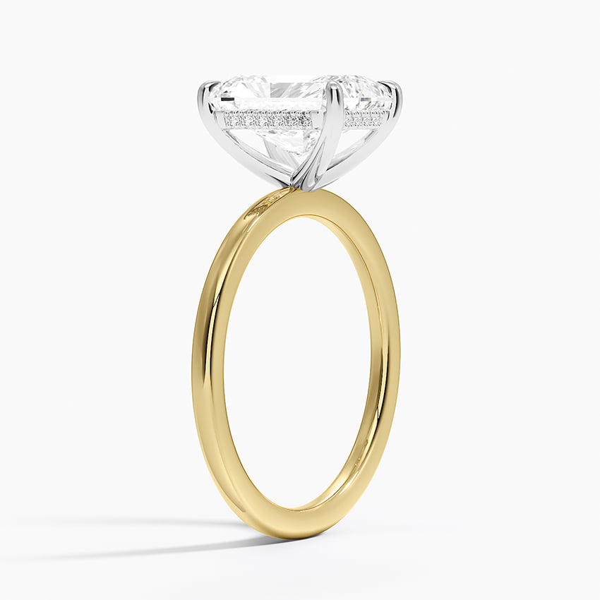 Platinum Adorned Mixed Metal Diamond Ring