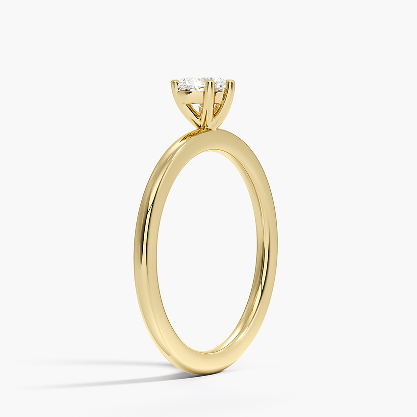 18K Yellow Gold Perfect Fit Solitaire Ring