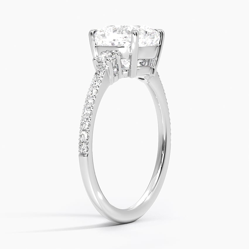 Lyra Three Stone Diamond Ring - Brilliant Earth