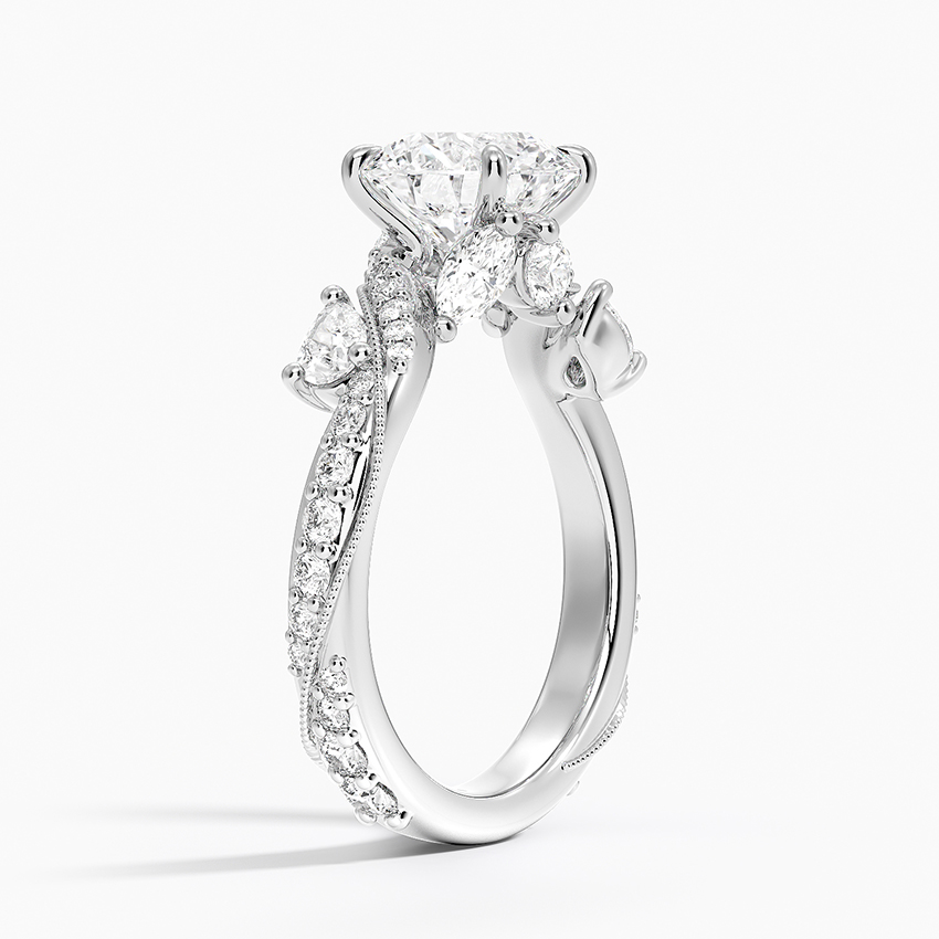 Platinum Grand Camellia Diamond Ring