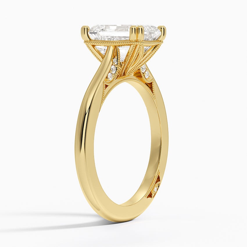 18K Yellow Gold Simply Tacori Crown Diamond Ring