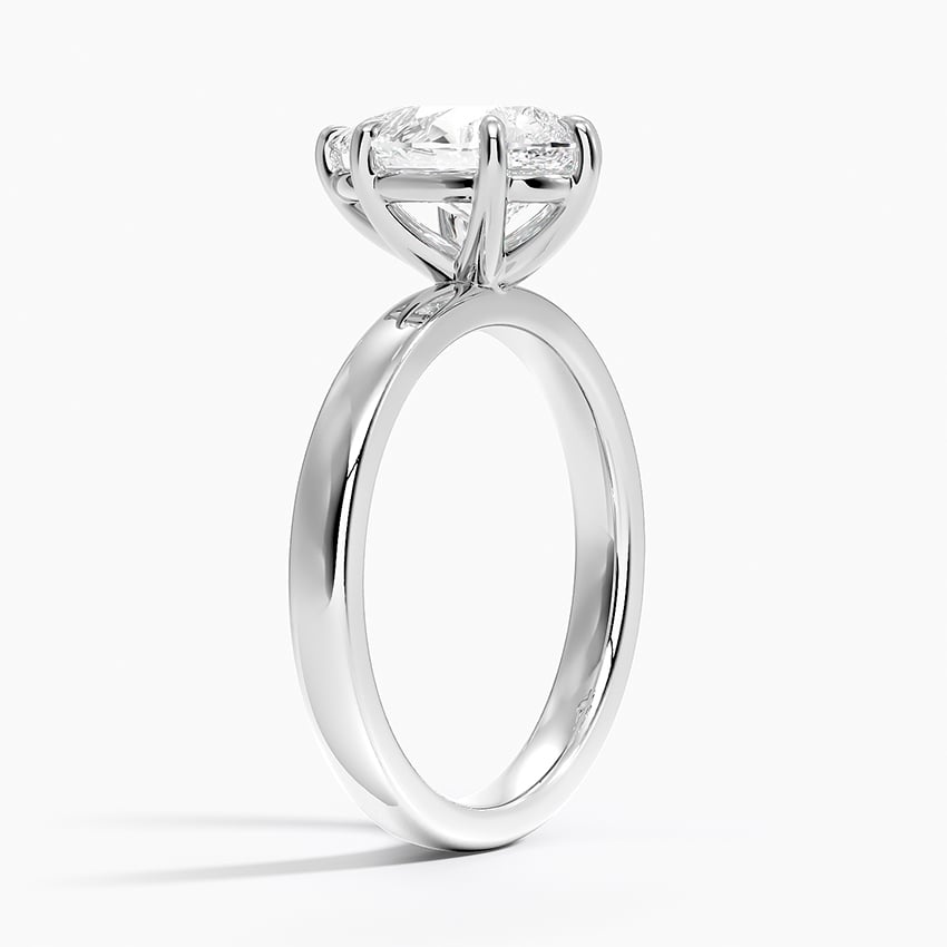 18K White Gold Fairmined Perfect Fit Solitaire 2.5mm Ring