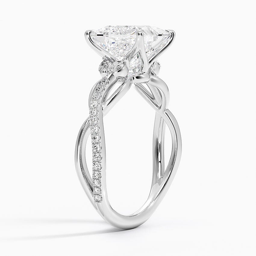 Nature Inspired Twisting Diamond Ring