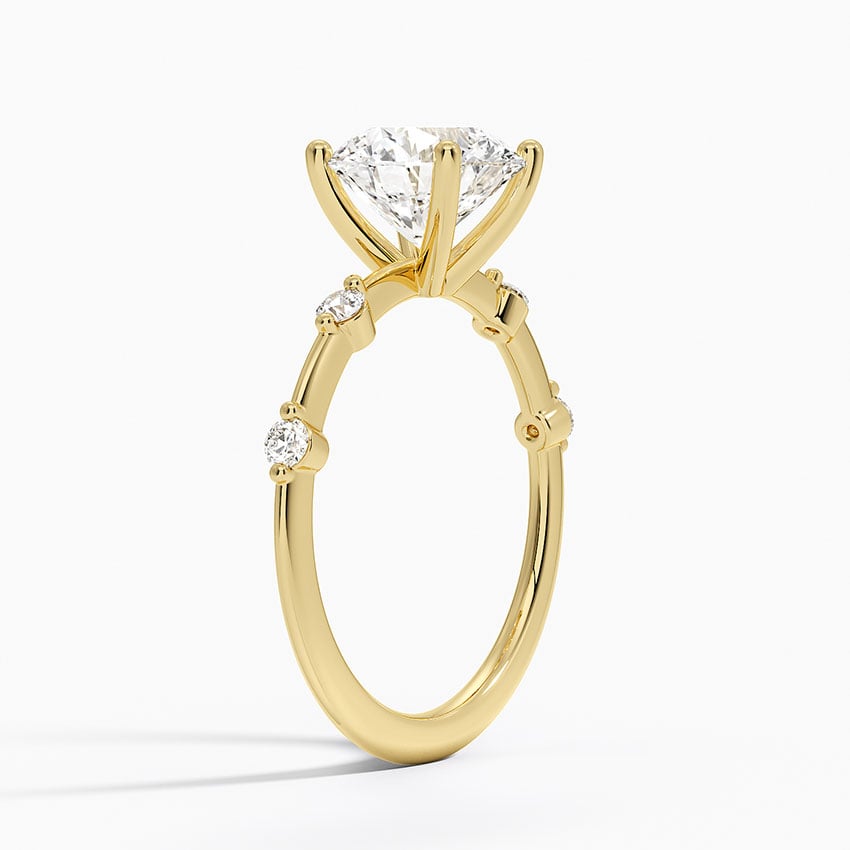 Aimee Diamond Engagement Ring - Spaced Diamond Band