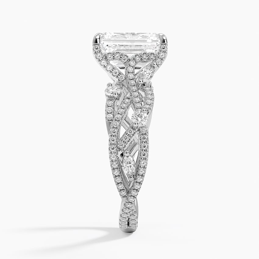 Grand Secret Garden Diamond Ring in 18K White Gold