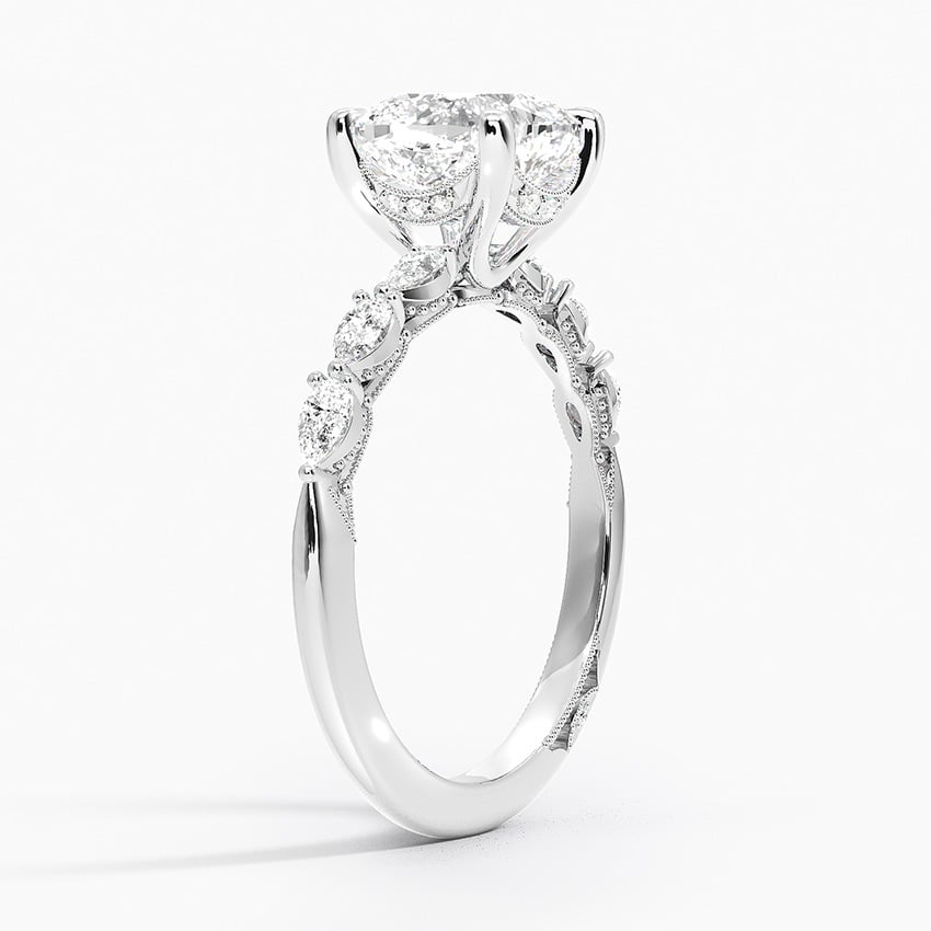Tacori Sculpted Crescent Engagement Ring