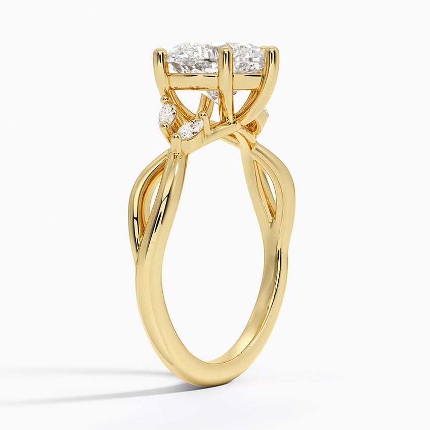 18K Yellow Gold Willow Diamond Ring (1/8 ct. tw.)