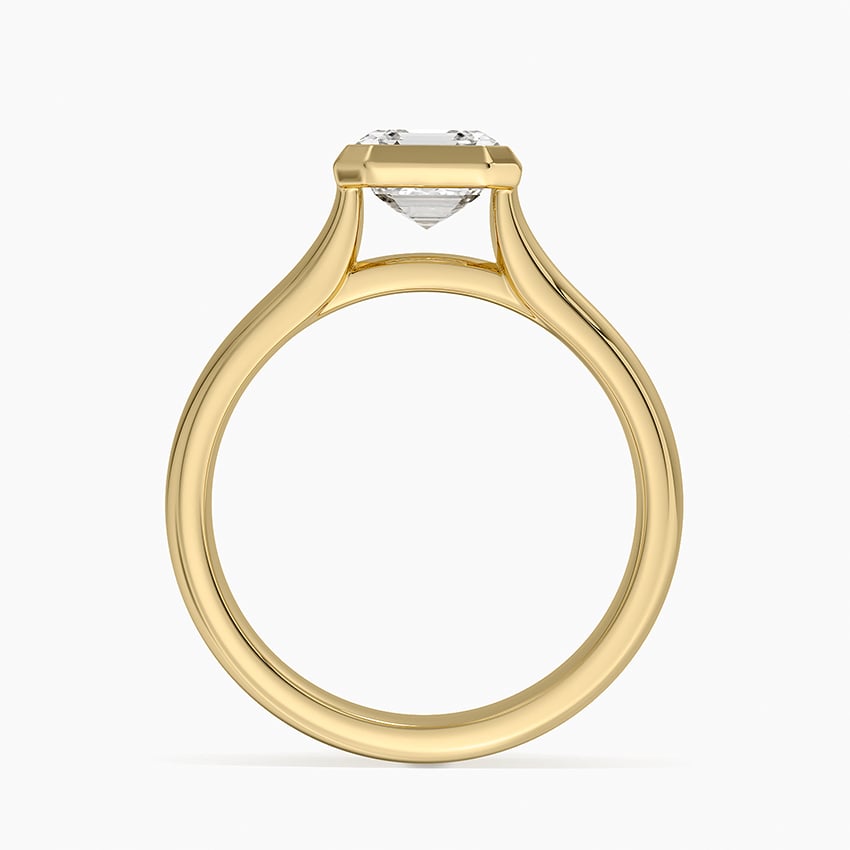 Luna 4mm Bezel Ring in 18K Yellow Gold
