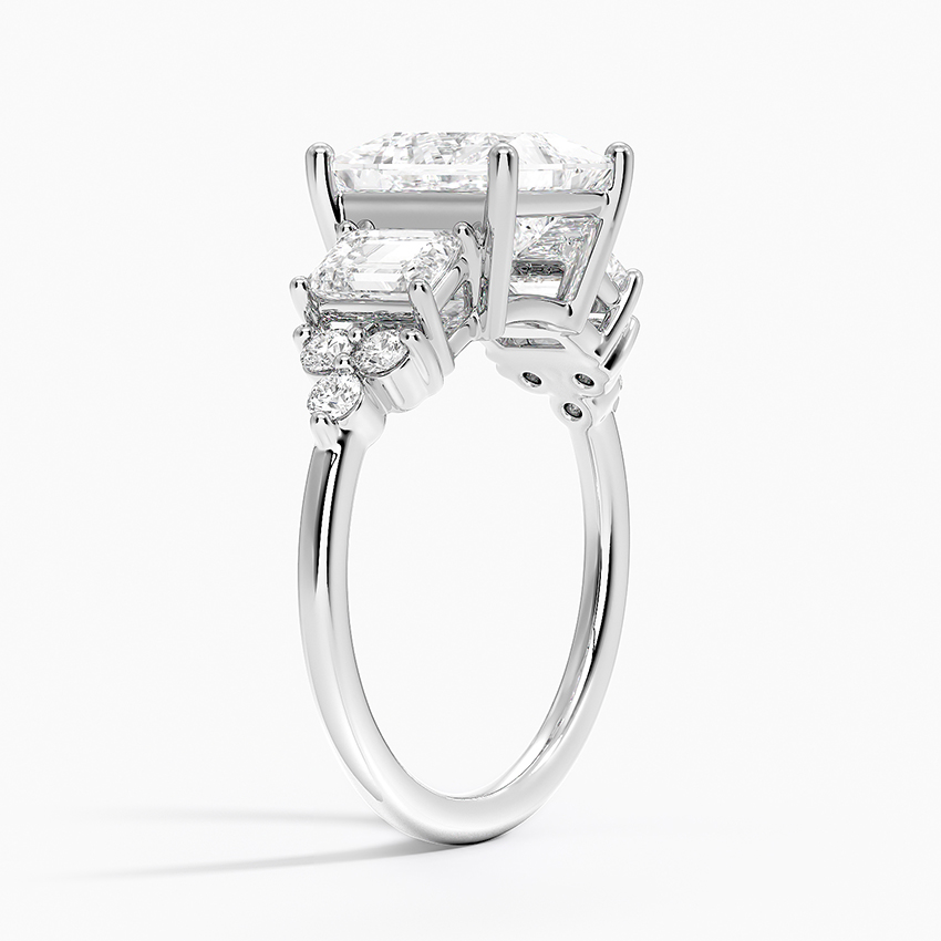 18K White Gold Sabine Cluster Diamond Ring