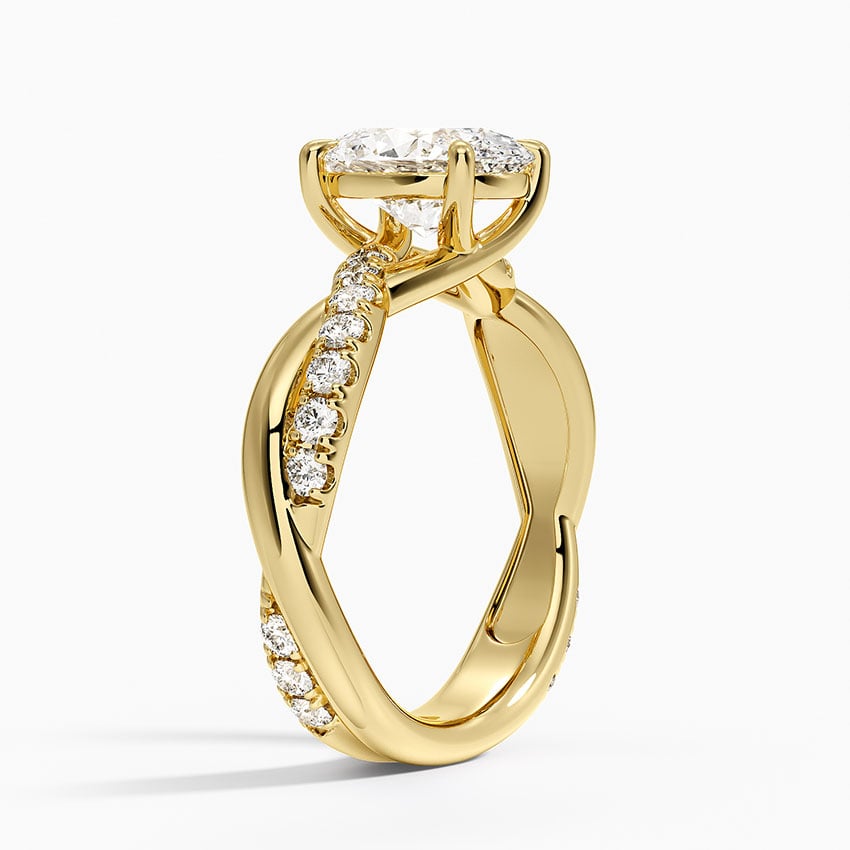 Cascade Twisted Diamond Ring