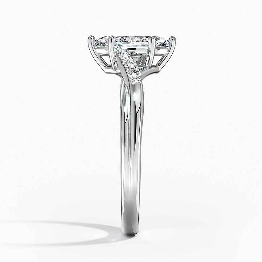 18K White Gold Chamise Diamond Ring (1/15 ct. tw.)