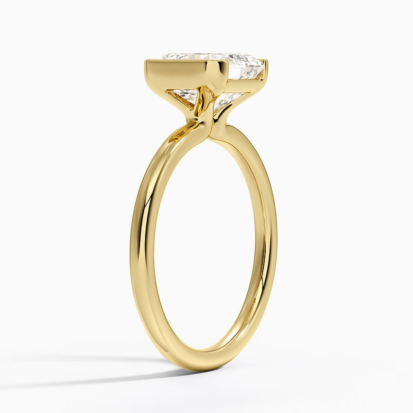 Annika Half Bezel Solitaire Ring