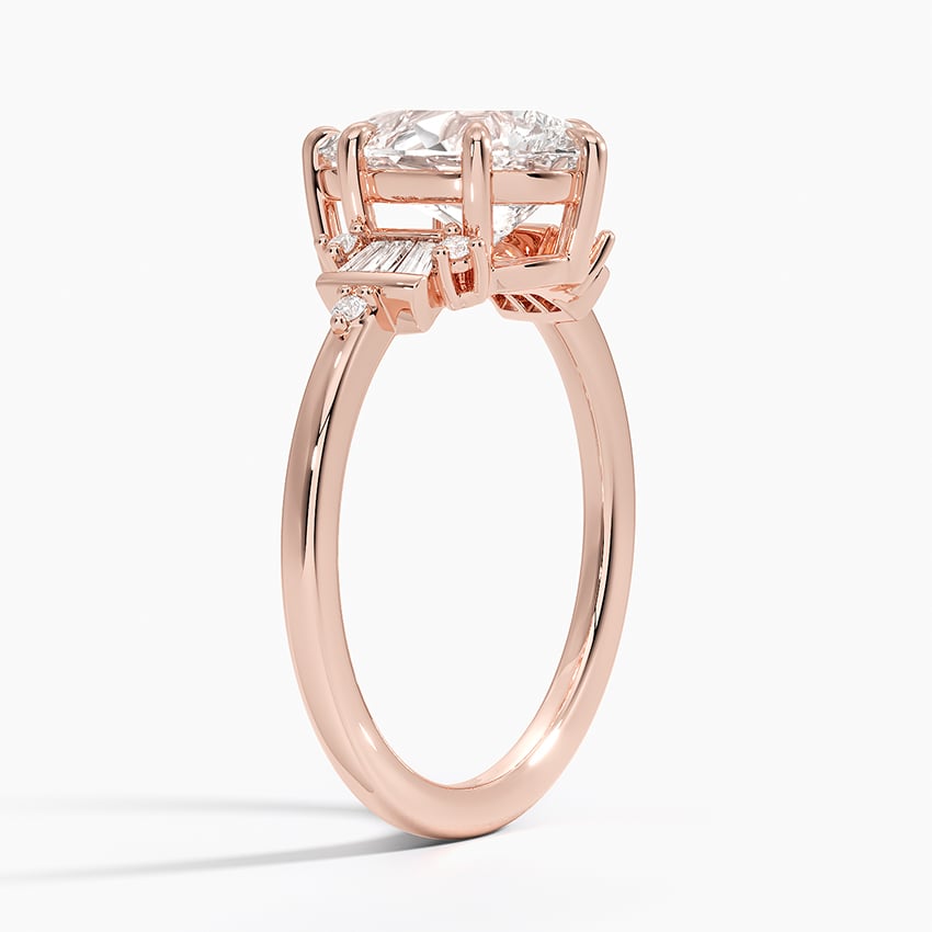14K Rose Gold Daphne Art Deco Ring