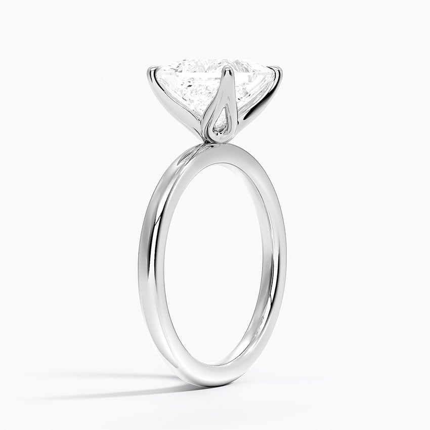 18K White Gold 2mm Petite Elodie Perfect Fit Solitaire Ring