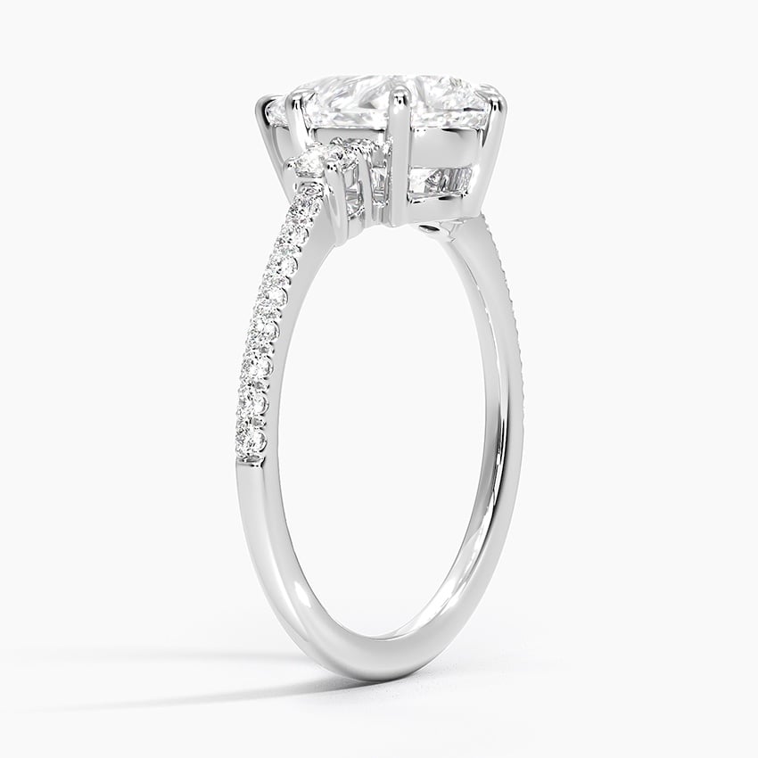 Lyra Three Stone Diamond Ring - Brilliant Earth