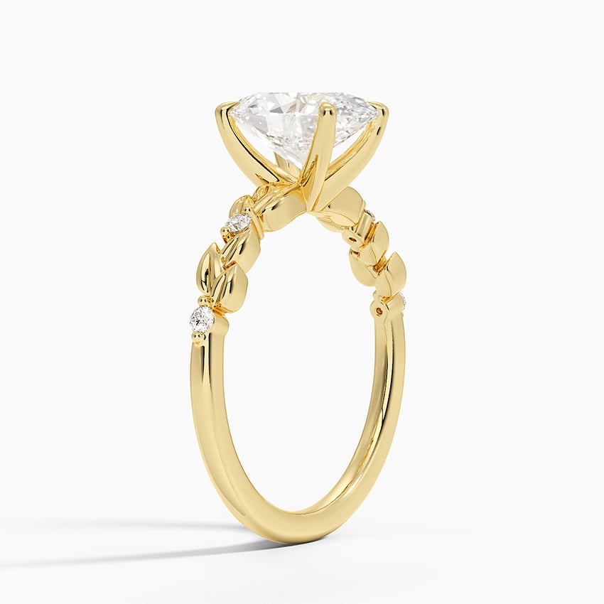 Leaves and Buds Diamond Ring