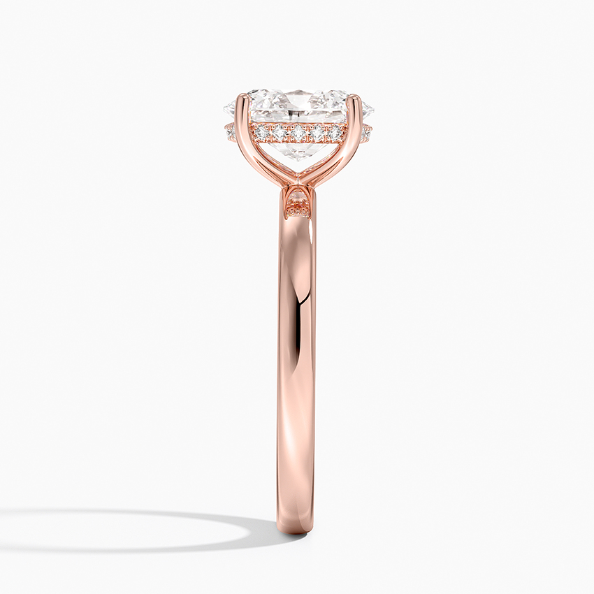 Sydney Perfect Fit Hidden Halo 2mm Diamond Ring in 14K Rose Gold