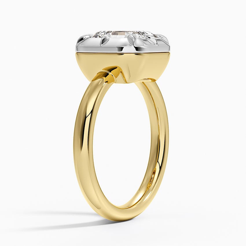 Harper Mixed Metal Solitaire Ring
